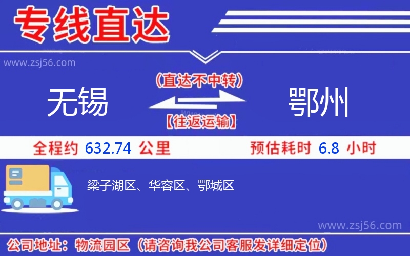 無(wú)錫到鄂州物流公司