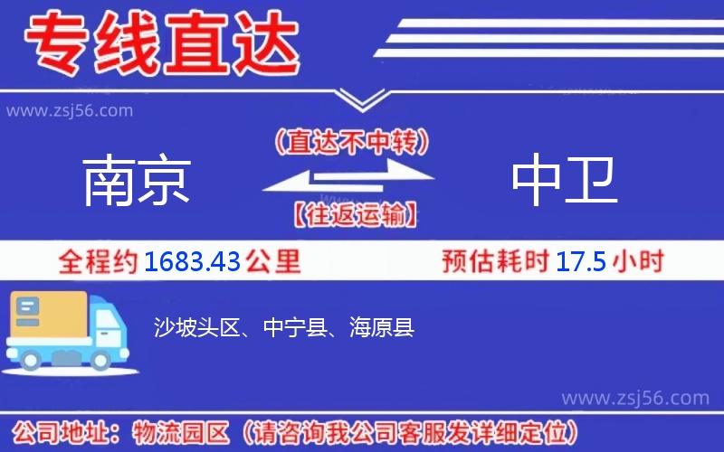 南京到中衛(wèi)物流公司